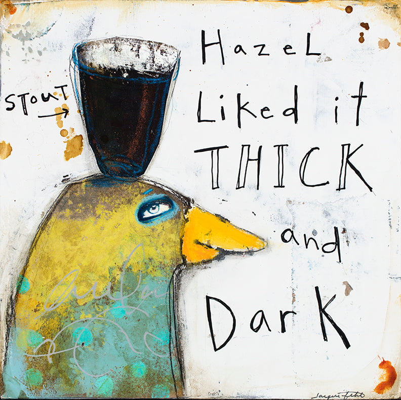 Hazel Liked It Thick And Dark — Paper Print by Jacqui Fehl