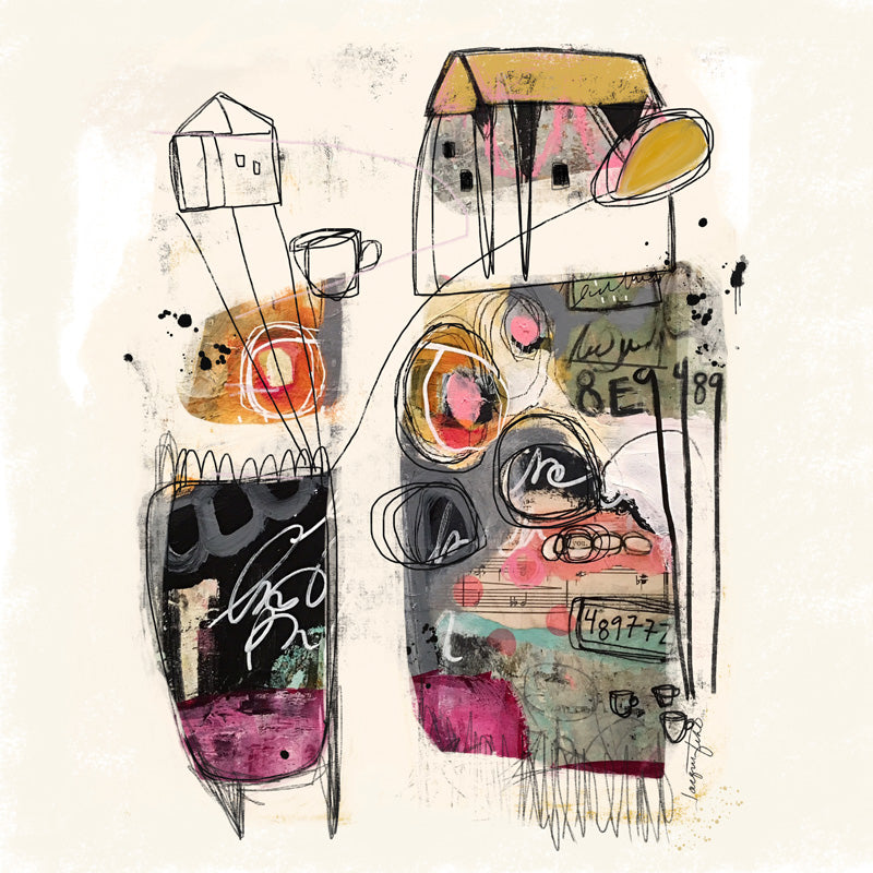 Neighbors — Paper Print by Jacqui Fehl