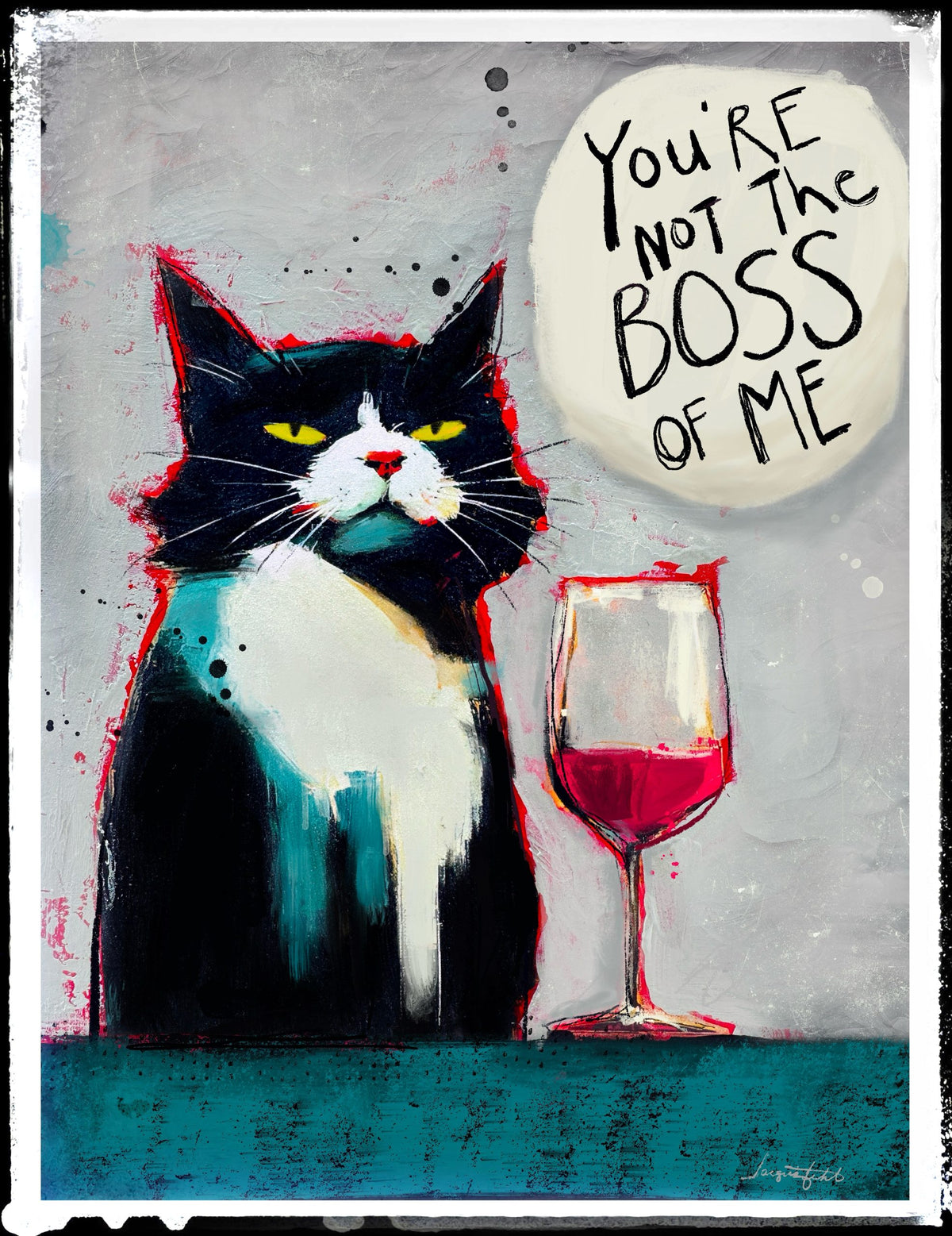 You’re Not the Boss Of Me 2 — Paper Print by Jacqui Fehl