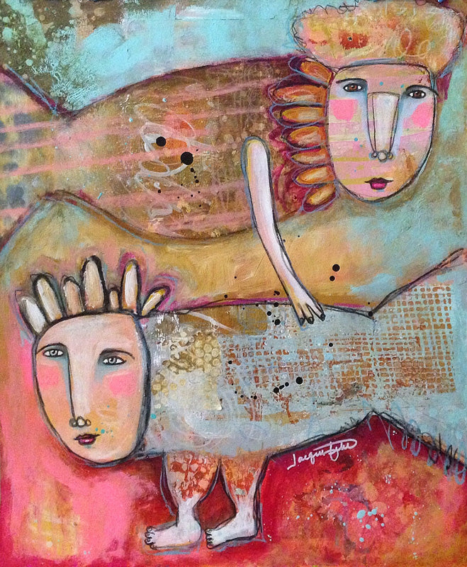 Fish Folk 2 — Paper Print by Jacqui Fehl