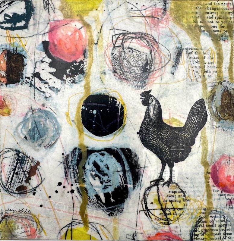 Fowl Play — Mixed Media Mini by Jacqui Fehl