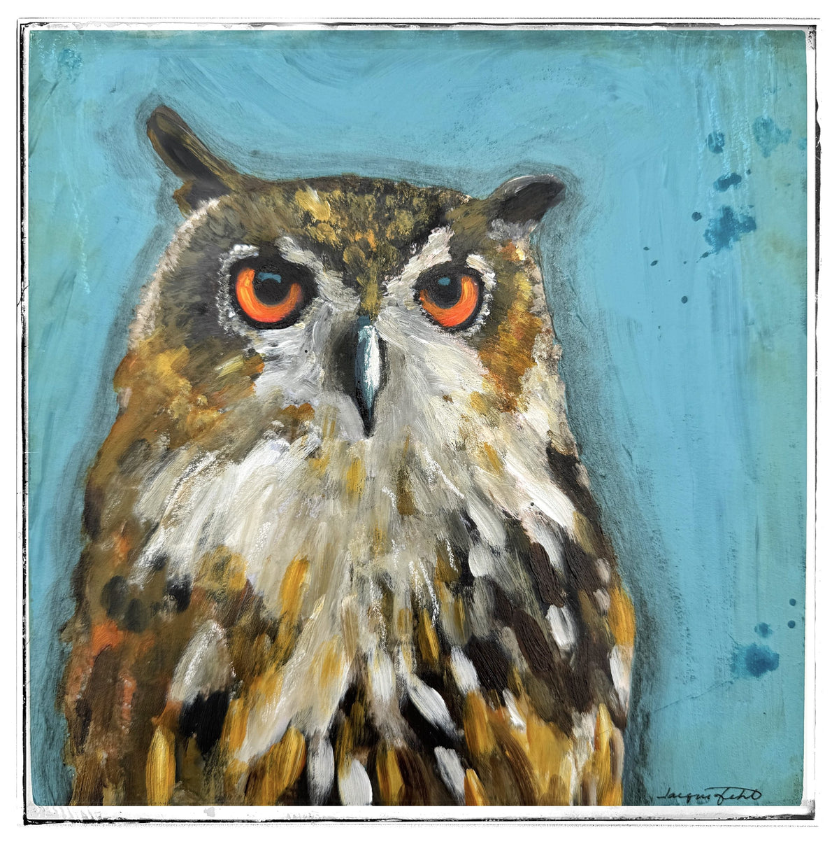Hoot — Paper Print by Jacqui Fehl